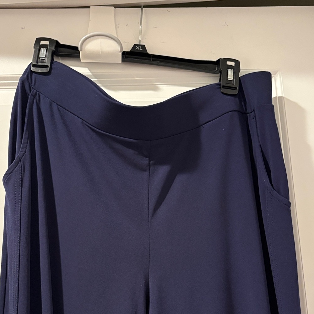 Lisa Rinna Collection Navy Blue Casual Pull-On Pants - Picture 6 of 6